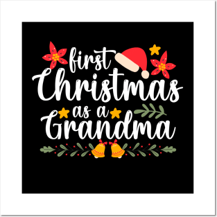 first christmas as a grandma Funny Xmas Christmas Grandma Posters and Art